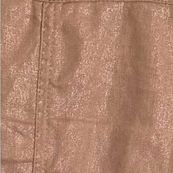 Chico’s Pink Linen Jacket Shirt Tie Waist - Picture 6 of 15